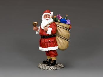 Image of Red Cross Santa with sack--single figure--RETIRED--LAST ONE!!