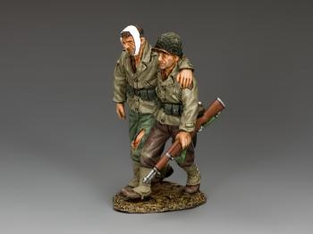 Walking Wounded--two GI figures on single base--RETIRED--LAST ONE!! #31780