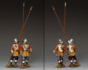Vertical Pikeman PLUS Advancing Pikeman--two figures--RETIRED--LAST ONE!! #31839