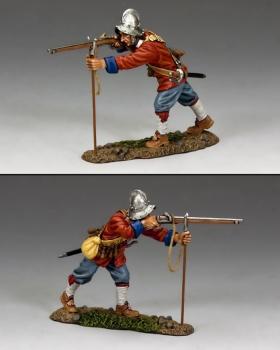 Firing Musketeer--single figure--RETIRED--LAST TWO!! Firing Musketeer--single figure--RETIRED--LAST TWO!! #31849