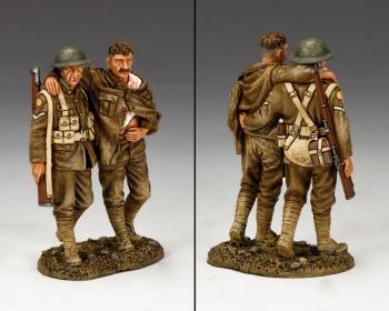 Walking Wounded--two British Tommy figures on single base--RETIRED--LAST ONE!! #32043