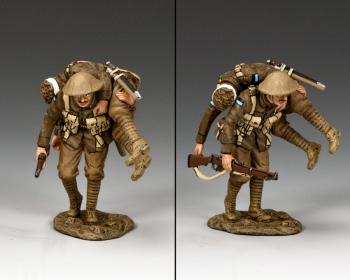 Wounded (Queensland)--two figures on single base--RETIRED--LAST ONE!! #32094