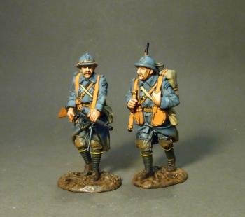 Image of Two Chauchat LMG Crew, 123e Regiment of Infantry, French Infantry 1917-1918--two figures--RETIRED--LAST ONE!!