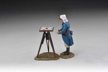 FFL Officer taking notes--single figure and telescope--RETIRED--LAST ONE!! #32230