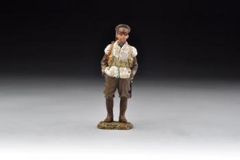 British WW1 Sgt Major Standing with Sheepskin jacket--single figure--RETIRED--LAST ONE!! #32243