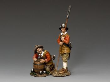 Parliamentary Gunners Set B--two figures--RETIRED--LAST TWO!! Parliamentary Gunners Set B--two figures--RETIRED--LAST TWO!! #32251