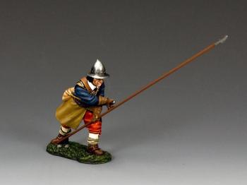 Crouching Pikeman (Royalist)--single figure--RETIRED. Crouching Pikeman (Royalist)--single figure--RETIRED. #32258