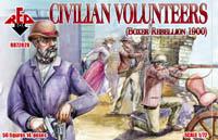 Civilian Volunteers (Boxer Rebellion 1900)--56 figures in 14 poses--ONE IN STOCK. #32290