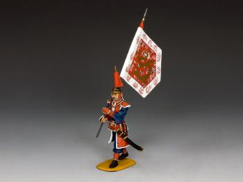 Image of Marching Inperial Chinese Guard Flagbearer--single figure with flag--RETIRED--LAST ONE!!