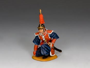 Image of Kneeling Imperial Chinese Officer Reporting--single figure--RETIRED.