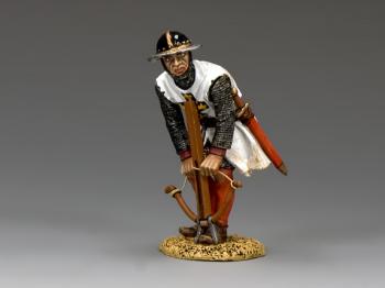 German Man-At-Arms Bending and Loading Crossbow--single figure--RETIRED--LAST ONE!! #32828