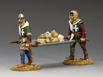 The Rock Carriers--two crewmen and stretcher filled with rocks--RETIRED--LAST ONE!! #32832