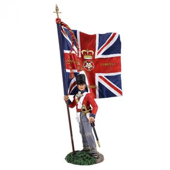 British 1st Foot Guard Battalion Company Ensign with Regimental Colour No.1--single figure #32880