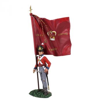 British 1st Foot Guard Battalion Company Ensign with King's Colour No.2--single figure--RETIRED--LAST ONE!! #32881