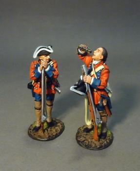 Image of Two Line Infantry At Ease, 60th (Royal American), Regiment of Foot, The Raid on St. Francis, 1759--two figures