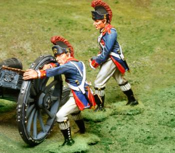 Royal Artillery Ammo Holder and Mover--two figures #33028