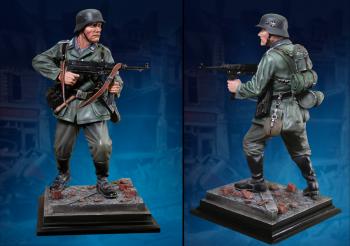 German Unteroffizier--single 1/6 Scale Statue Hand Painted Limited Edition (Acrylic case not included)--RETIRED--LAST ONE!! #33048