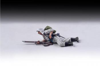FFL Legionnaire Prone Reaching for Ammo (white trousers)--single figure--RETIRED--LAST ONE!! #33174