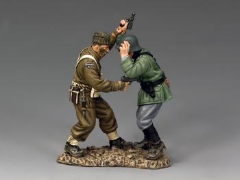 Dueling Pistols--British Commando vs. German soldier--two figures--RETIRED. Dueling Pistols--British Commando vs. German soldier--two figures--RETIRED. #33212