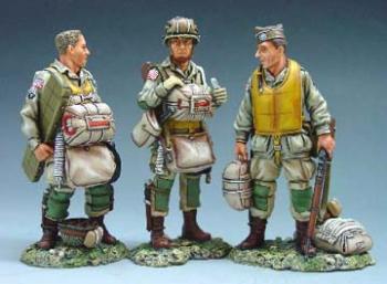 D. Day Minus One--three 82nd Airborne Trooper figures--RETIRED--LAST ONE!! #26
