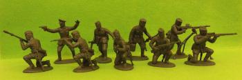 German Infantry Rifle Defense Section (Side Caps)--9 plastic figures #33414