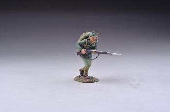 Image of Charging Japanese Marine #2 (green)--single figure--RETIRED--LAST ONE!!