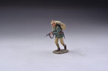 Image of Charging Japanese Marine #2 (brown cap, khaki pants, green jacket)--single figure--RETIRED--LAST ONE!! Image of Charging Japanese Marine #2 (brown cap, khaki pants, green jacket)--single figure--RETIRED--LAST ONE!!