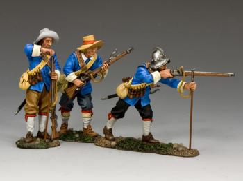 The Musketeer Set--three Royalist musketeer figures--RETIRED. #33713