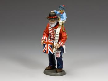 The Old Organ Grinder & His Monkey--single figure--RETIRED. #33724