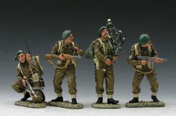 British Commandos--Lord Lovat Command--four figures--RETIRED--LAST ONE!! #4451
