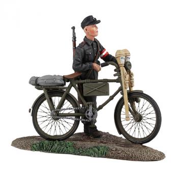 German Hitler Youth Pushing Bicycle No.1--single figure on bicycle #33969