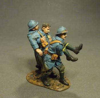 Image of Three Wounded PCDF, French Infantry 1917-1918, The Great War, 1914-1918--three figures on single base--RETIRE--LAST ONE!!