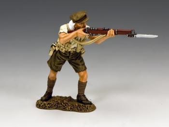 Advancing ANZAC Rifleman (off-white shirt)--single figure--RETIRED. #34374