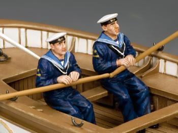 Royal Navy Oarsmen Rowing--two figures--RETIRED. #34456