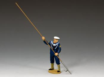 Royal Navy Sailor with Boathook--single figure--RETIRED. #34461