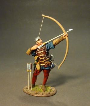 Yorkist Archer #2, The Battle of Bosworth Field 1485, The Wars of the Roses 1455-1487—single figure #34719