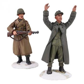 Keep Your Hands Up, Kid--U.S. Infantryman covering Young German Prisoner--two figures--RETIRED--LAST ONE!! Keep Your Hands Up, Kid--U.S. Infantryman covering Young German Prisoner--two figures--RETIRED--LAST ONE!! #34820