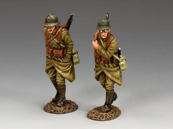 Image of Dog-Tired--two WWII French soldier figures--RETIRED.