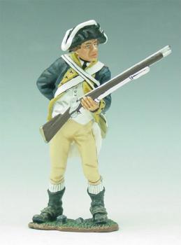 Continental Line Infantryman Standing Loading Rifle--single figure--RETIRED--LAST ONE!! #4610