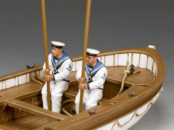 Sitting Oarsmen Up-Oars Set A, Gallipoli 1915 (clean-shaven, )--two figures with oars--RETIRED. #35495