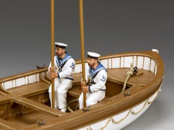 Sitting Oarsmen Up-Oars Set B, Gallipoli 1915 (bearded)--two figures and oars--RETIRED. #35496