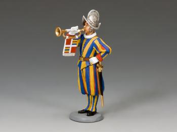 Image of Swiss Guard Musician/Trumpeter--single figure--RETIRED--LAST ONE!!