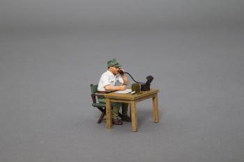 Japanese Telephone Operator--single figure, radio, and table--RETIRED--LAST ONE!! #35643