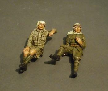 Two Armoured Car Crew, The Hedjaz Armoured Car Section, Wheels Across the Desert—two figures--RETIRED--LAST ONE!! Two Armoured Car Crew, The Hedjaz Armoured Car Section, Wheels Across the Desert—two figures--RETIRED--LAST ONE!! #35684