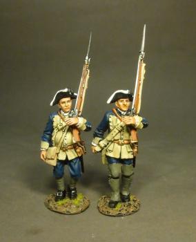 Two Line Infantry Marching, The South Carolina Provincial Regiment  (The Buffs), The Raid on St. Francis, 1759—two figures #35688