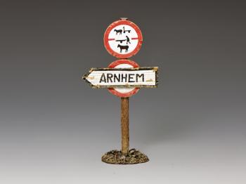 Arnhem Road Sign--single sign--RETIRED. LAST ONE! *BOX is damaged #35874