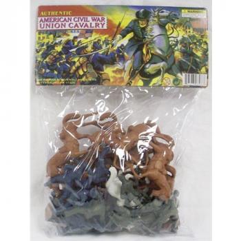 American Civil War 26 Piece Union Cavalry Set--plastic 1:32 scale figures American Civil War 26 Piece Union Cavalry Set--plastic 1:32 scale figures #35908