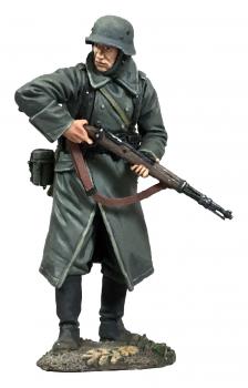 German Volksgrenadier in Greatcoat Looking Around Corner with K-98--single figure--RETIRED -- LAST ONE!! German Volksgrenadier in Greatcoat Looking Around Corner with K-98--single figure--RETIRED -- LAST ONE!! #35968