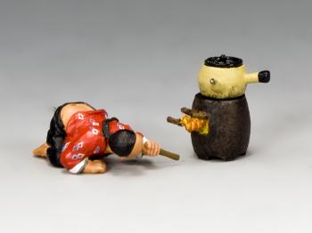 The Street Doctor’s Helper--single figure and stove #36034