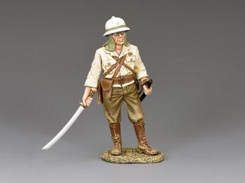 Standing Japanese Officer with Sword Drawn--single figure #36217